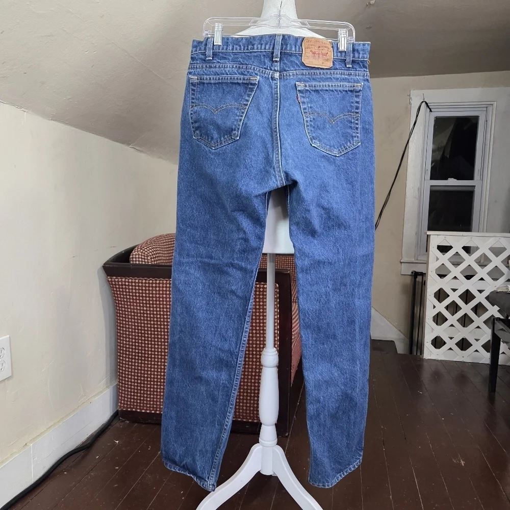 VTG‎ 1990 Levi’s 505-0217 Made in USA Jeans W36 L32 Blue Denim Regular Fit